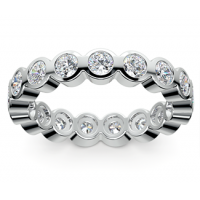 2.50 ct Bezel Set Round Cut Diamond Eternity Wedding Band Ring 2.50 ct Bezel Set Round Cut Diamond Eternity Wedding Band Ring
